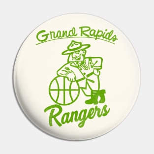 Defunct Grand Rapids Rangers Basketball Team Pin