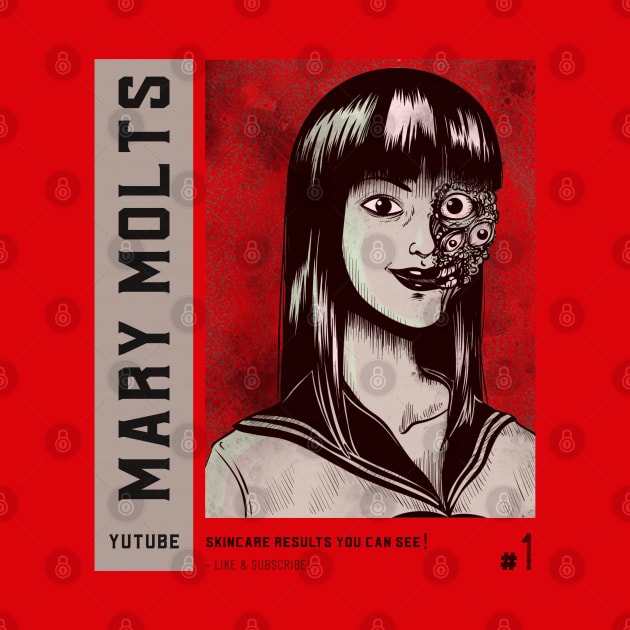 Scary Vintage Japanese Horror Anime "Mary Molts" by TOXiK TWINS