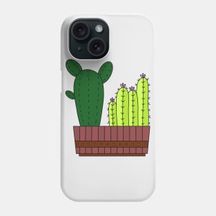 Cute Cactus Design #10: 4 Cactus Groupies Phone Case