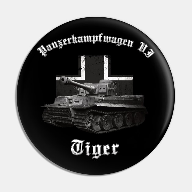 Panzerkampfwagen VI Tiger German Tank Pin by Beltschazar