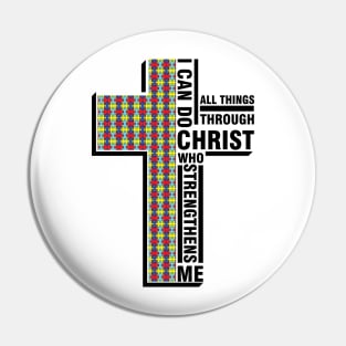 autism cross Pin