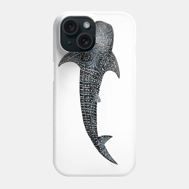 Whale shark Rhincodon typus Phone Case by chloeyzoard
