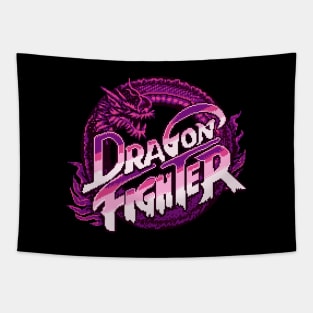 Dragon Fighter (Purple Fire) Tapestry