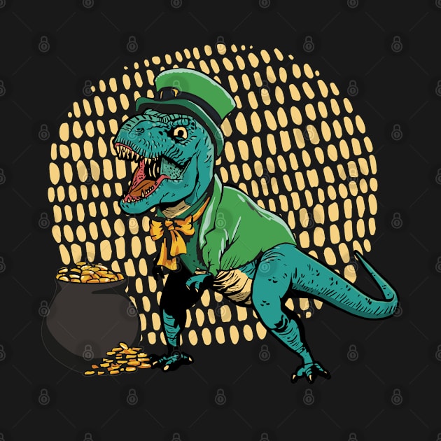 Dinosaur T-Rex Dino St. Patty's Day St. Patricks Day by tobzz