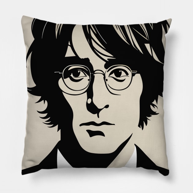 Lennon Pillow by WildChed ArtisTee