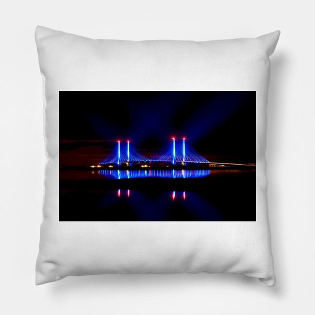 Reflecting Bridge Pillow by BeachBumPics