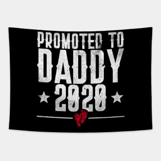 Mens Promoted to Daddy Est. 2020 - Dad to be Baby Announcement Tapestry