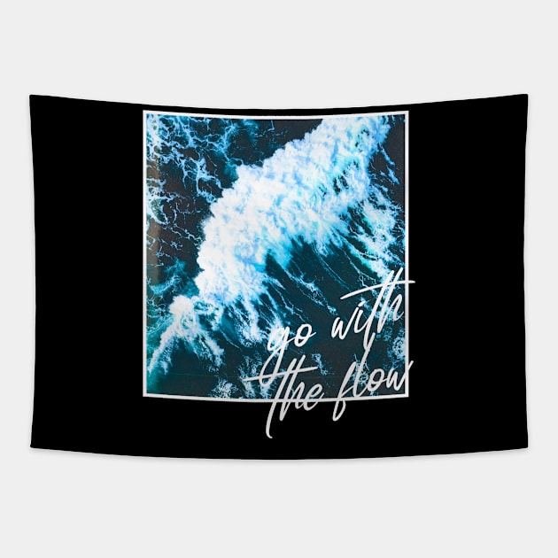 Go With The Flow Tapestry by Ravenska Jo