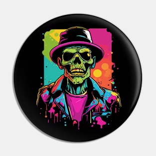 Zombie Pop Art 3 Pin