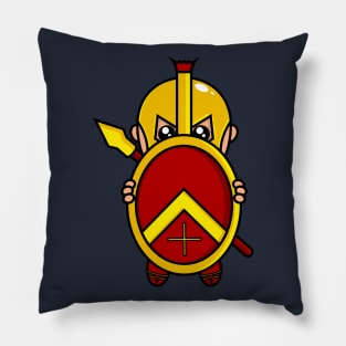 cute spartan warrior Pillow