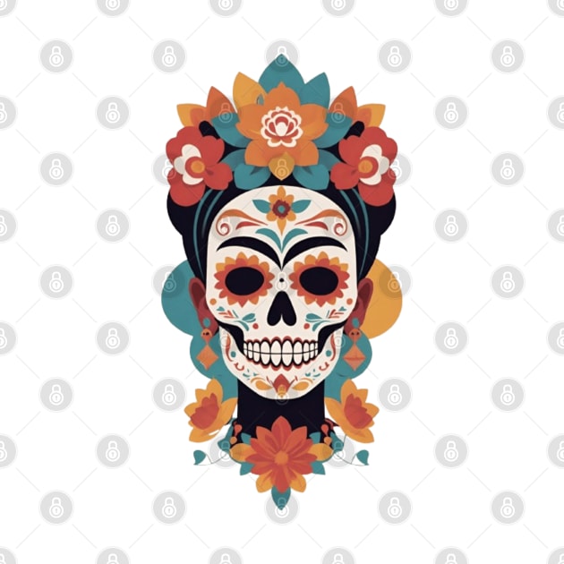 Frida's Calavera: Sugar Skull Illustration by FridaBubble