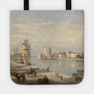 The Harbor of La Rochelle by Jean-Baptiste-Camille Corot Tote