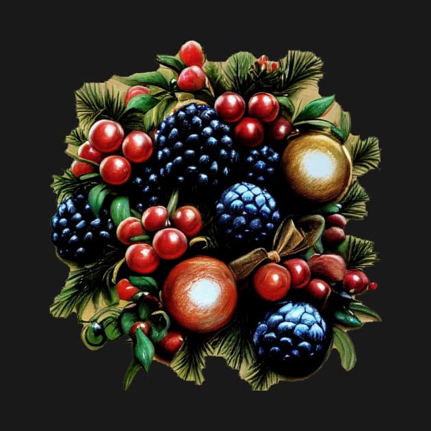 Christmas Decoration, pine cones, berries, christmas ornaments by fistikci