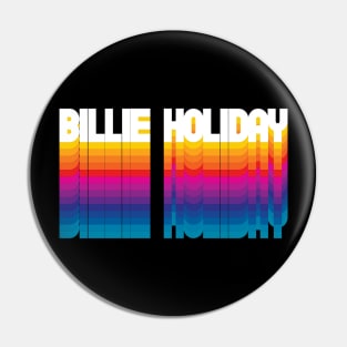 Retro Billie Proud Name Personalized Gift Rainbow Style Pin