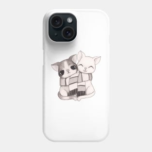 Cats in a scarf Phone Case