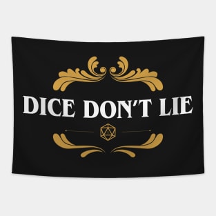 RPG Dice Dont Lie Tabletop RPG Gaming Tapestry