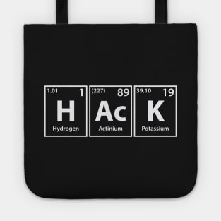 Hack (H-Ac-K) Periodic Elements Spelling Tote