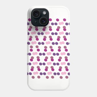 Purple Geometric Dots Phone Case