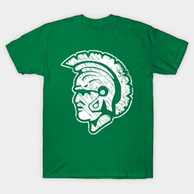 Vintage Spartan Head - Michigan State - T-Shirt | TeePublic