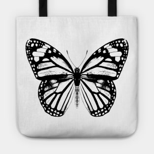 Monarch Butterfly | Black and White Tote