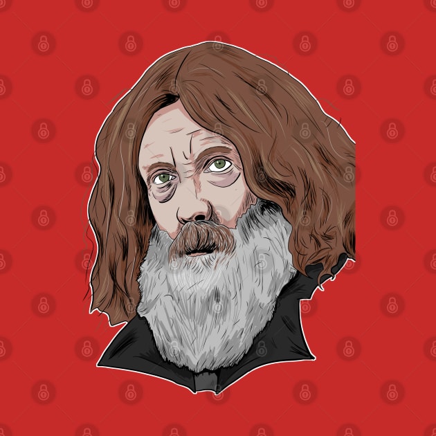 Alan Moore by Black Snow Comics