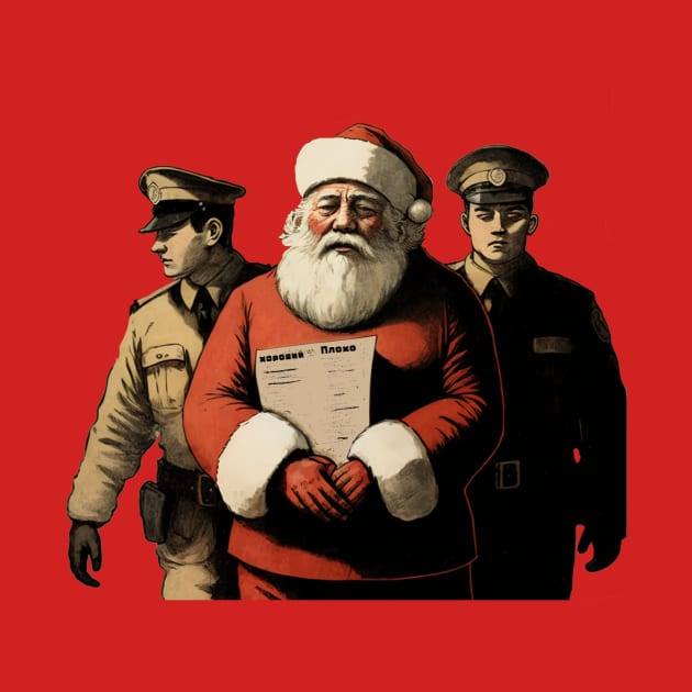 Santa In Custody by The Symbol Monger