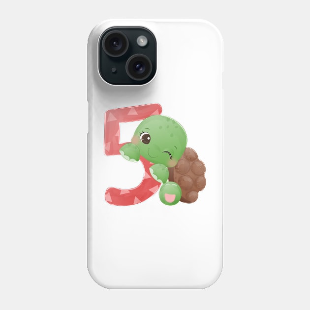 Number 5 Phone Case by O2Graphic