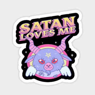 Satan Loves Me Magnet