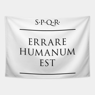 Latin quote Errare humanum est Tapestry