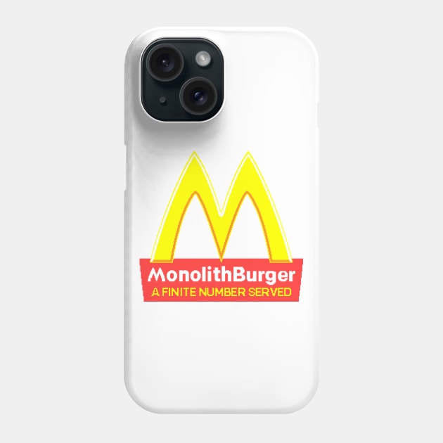 Monolith Burger 8-bit Phone Case by CCDesign