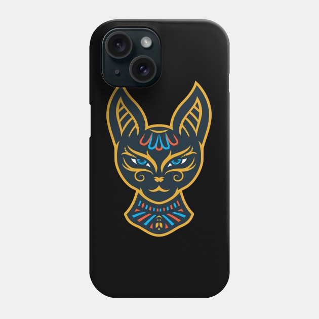 Bast the cat goddess | Egyptian mythology Phone Case by Malinda