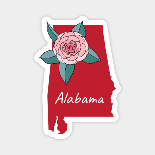 Alabama State Flower Camellia Magnet