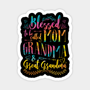 Blessed to be called Grandma and Great Grandma Magnet