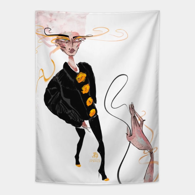 Fashion queen Tapestry by valentyna mohylei