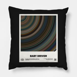 minimal_Baby Driver Abstract Circular  Movie Pillow