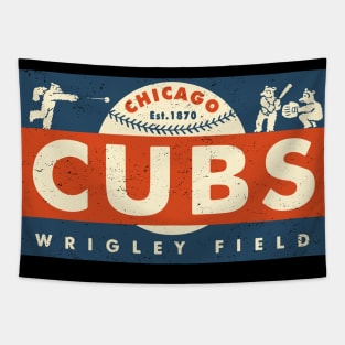 Throwback Chicago Cubs by Buck Tee Tapestry