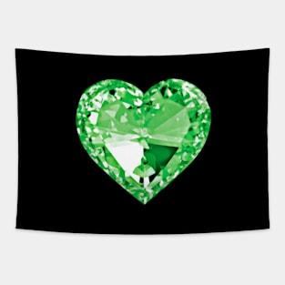 Green Heart Shaped Diamond Tapestry