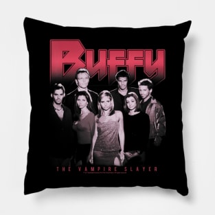 Buffy The Vampire Slayer Group Shot Dark Portrait Pillow