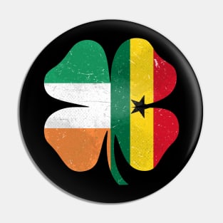 Ghanaian Irish Shamrock Ghana Ireland St. Patrick's Day Pin