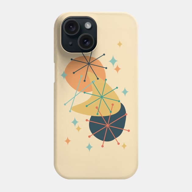 Atomic Age Mid Century Composition II Phone Case by tramasdesign