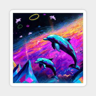 Cosmic Dolphins in the Ocean of Universe Magnet