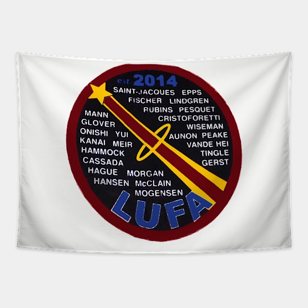 League of Unflown Astronauts Logo Tapestry by Spacestuffplus