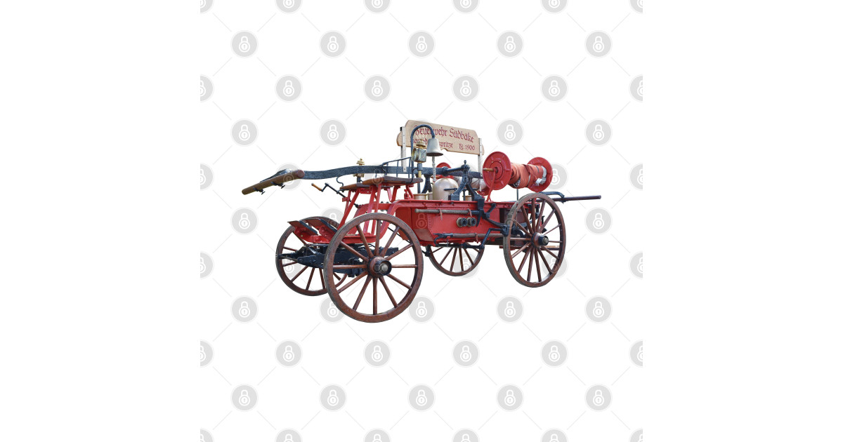 Vintage Horse Drawn Hand Operated Fire Pump Fire Pump TShirt