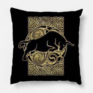 Celtic Bull - Celtic Animal Pillow