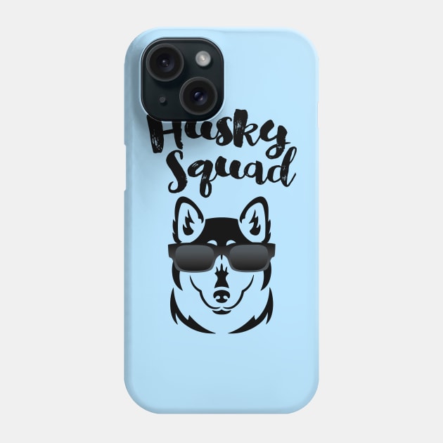 Husky Squad Cool Siberian Husky Dog Phone Case by ScottsRed