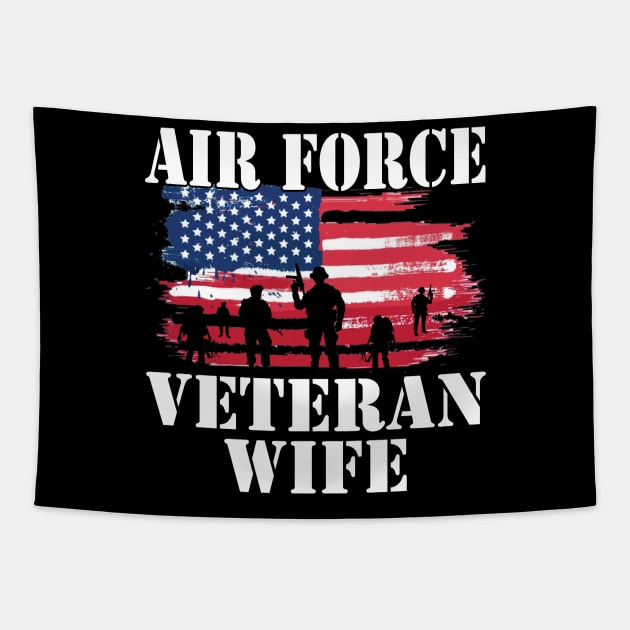 Air Force Veteran Wife Tapestry by myoungncsu