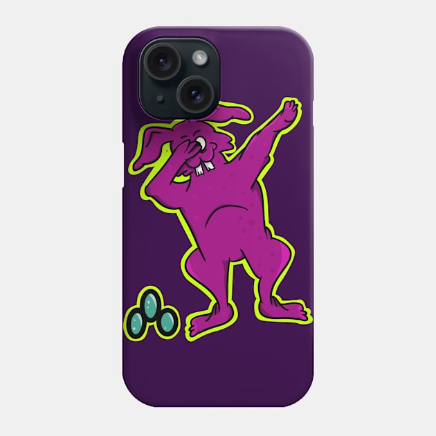 Pink Easter Bunny Dabbing Phone Case by mailboxdisco