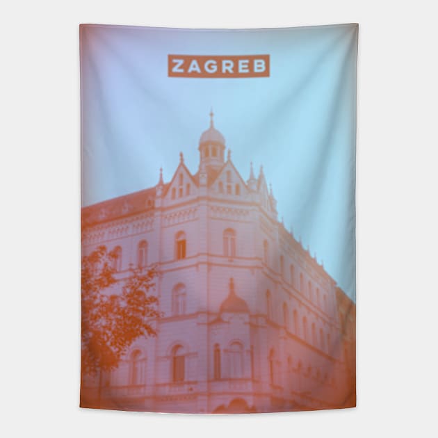 Zagreb Croatia Tapestry by deadright