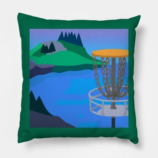 Disc Golf Near a Lake Pillow