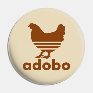 ADOBO CHICKEN FILIPINO POCKET DESIGN BROWN Pin